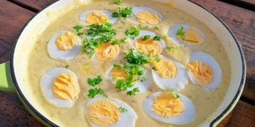 Rezept für Eier mit Senfsauce