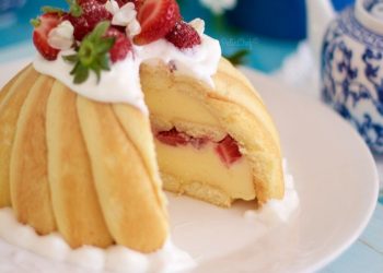 Rezept für Erdbeer-Keks-Kuchen