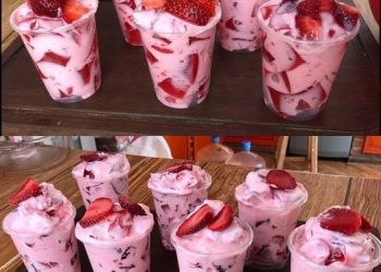 Erdbeer Dessert mit Joghurt: In paar Minuten fertig