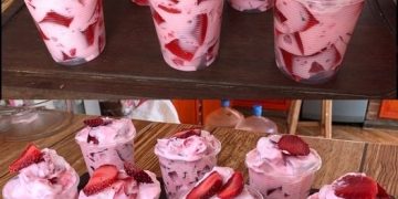 Erdbeer Dessert mit Joghurt: In paar Minuten fertig