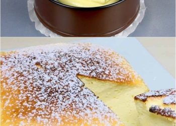 KÄSEKUCHEN OHNE BODEN IN 2 MINUTEN ZUBEREITET