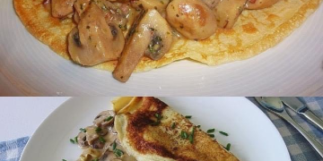 Pilz Pfannkuchen
