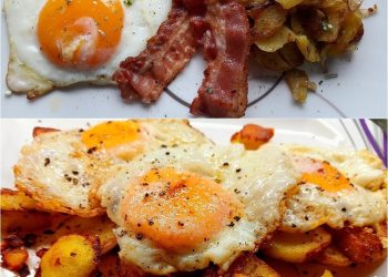 Knusprige Bratkartoffeln mit Spiegelei