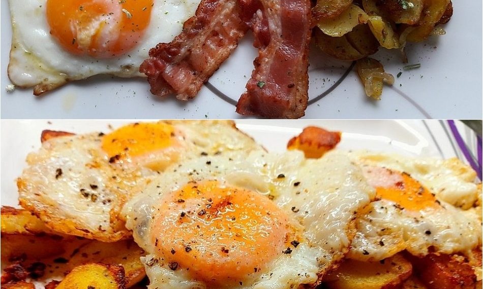 Knusprige Bratkartoffeln mit Spiegelei