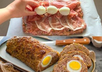 Dieser Hackbraten ist wirklich lecker, speicher dir das Rezept