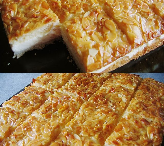 Ultimativer Bienenstich (mit leckerer Puddimg – Sahne Füllung)