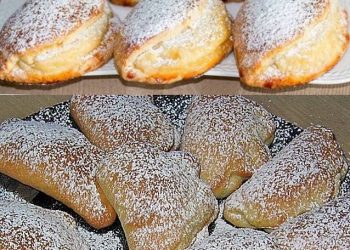 QUARKTASCHEN GEFÜLLT MIT VANILEPUDDING