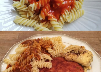 DDR MAKKARONI MIT TOMATENSOSSE UND JÄGERSCHNITZEL, EINFACH SUPER LECKER!