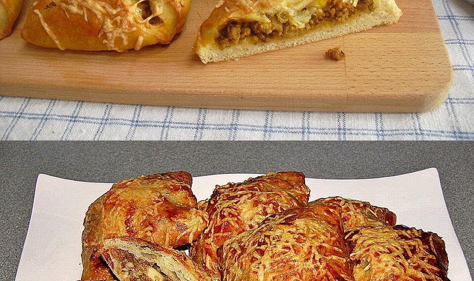 Pikante Hackfleischtaschen mit Käse