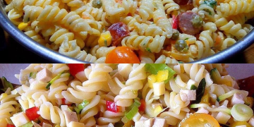 Sommerlicher frischer Nudelsalat ohne Mayo