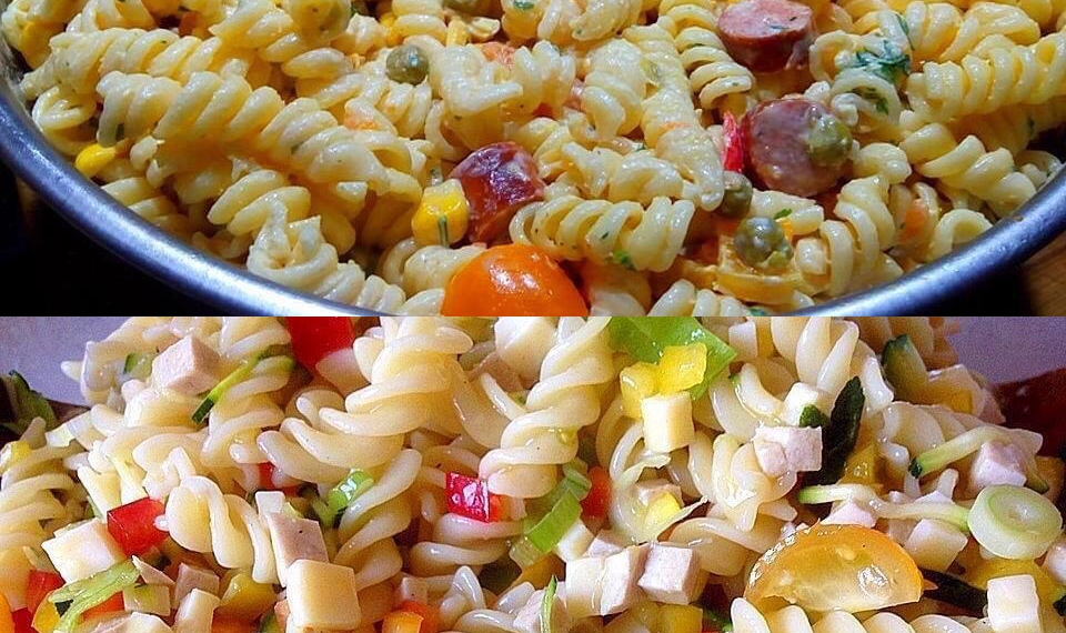 Sommerlicher frischer Nudelsalat ohne Mayo