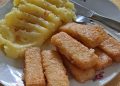 Backfischstäbchen mit Kartoffelstampf