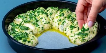 selbstgebackenes – knoblauchbrot