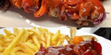 Schaschlik mit selbstgemachter Schaschliksoße