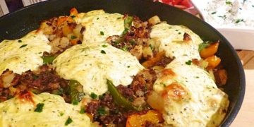 Kartoffel – Paprika – Pfanne mit Hackfleisch
