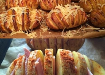 Fächerkartoffeln mit Schinken und Käse