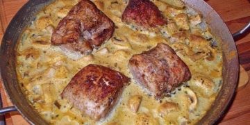  Filetbraten in Frischkäse Senfsauce