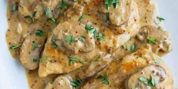 Senf-Pilz-Hähnchen