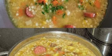 Graupensuppe, sehr lecker und wird gerne wiederholt!