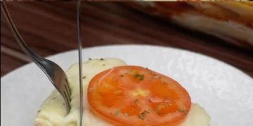 Toast Mozzarella Auflauf aus dem Backofen, schnell und lecker