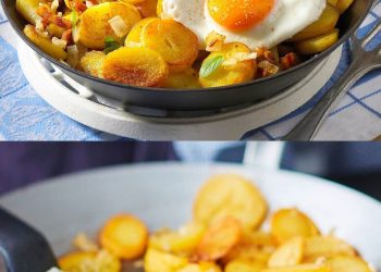 Knusprige Bratkartoffeln mit Spiegelei