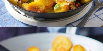 Knusprige Bratkartoffeln mit Spiegelei