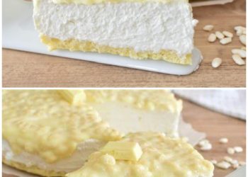 Quark Torte mit weiße Schokolade