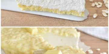 Quark Torte mit weiße Schokolade