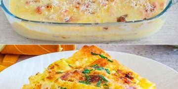 Carbonara-Lasagne: das Rezept für einen köstlichen und originellen ersten Gang