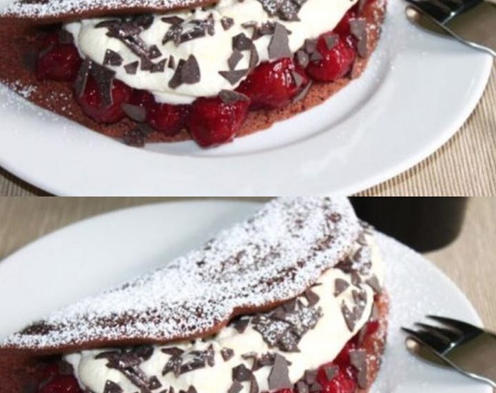 Schwarzwälder-Kirsch-Omelett