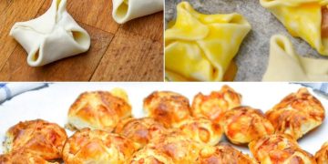 Mit Schinken und Käse gefüllte Knödel: ein köstliches und herzhaftes Rezept