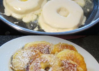 Apfelringe im teigmantel-apfelküchle