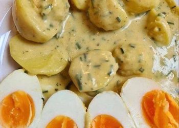 Senfei mit einer sehr einfachen Soße