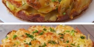 Einzigartiges und anderes Kartoffelomelett