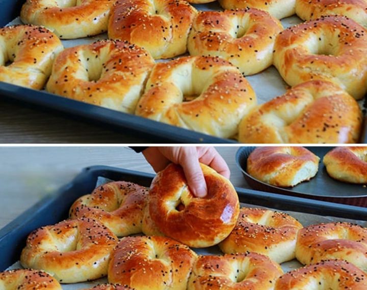 Gefüllte Acma mit Käse türkische Brötchen