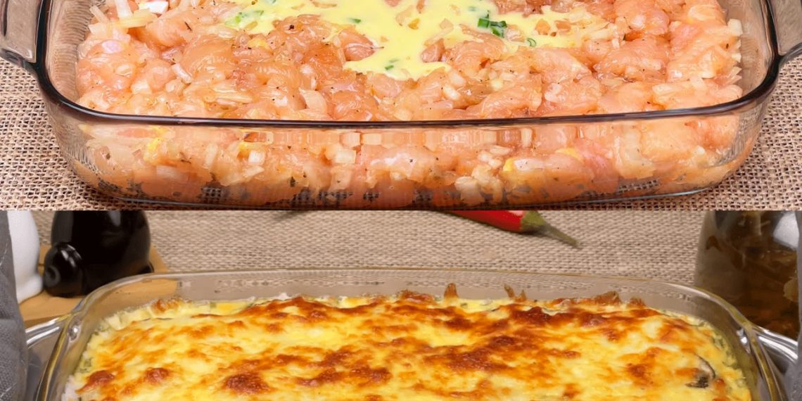 Zwiebel Sahne Hähnchen aus dem Ofen ohne Fix-Tüte