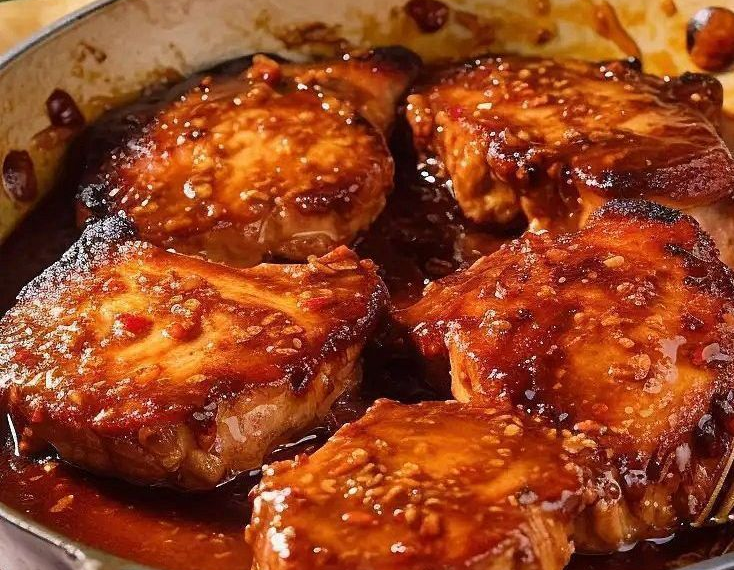 HONIG-KNOBLAUCH-SCHWEINEKOTELETTEN