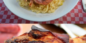Knusprig gebratene Schweinshaxen