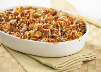 Spaghetti Auflauf mit Hackfleisch