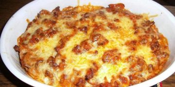 Verrücktes Sauerkraut in Käse Schmandsoße