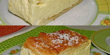 Cremeschnitte mit Topfenmousse