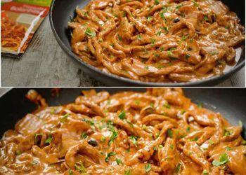 Wie lecker ist das denn, Schnitzelstreifen in Senfsahnesoße 