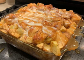 Karamell-Apfel-Zimtschnecken-Lasagne