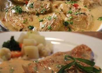 Schnitzel in Senfsoße, mhmmmm sooo LECKER! 