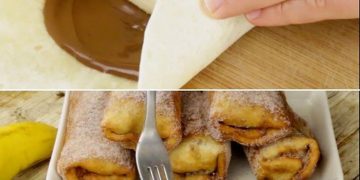 Bananen-Roll-Ups: Sie sind einfach zusammenzubauen und machen viel Spaß beim Essen!