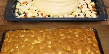 Omas Apfelkuchen in 5 Minuten bereit für den Ofen!