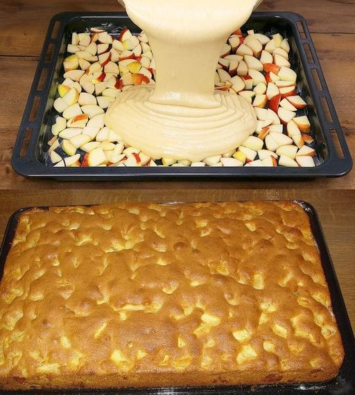 Omas Apfelkuchen in 5 Minuten bereit für den Ofen!