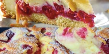 Blitz Kirschkuchen mit Vanillepudding, Fruchtig, saftig und wahnsinnig lecker