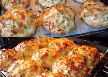Die Dinger sind soo lecker, Überbackene Hackfleischbrötchen in 2 Minuten