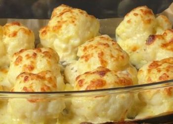 Käse überbackener Blumenkohl